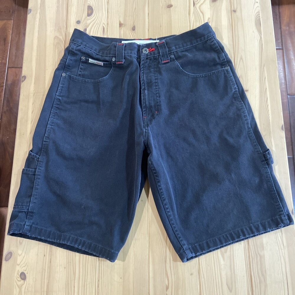 Vintage Paco Jeans Shorts Mens 32 Denim Jorts Black Y2K Hip Hop Baggy